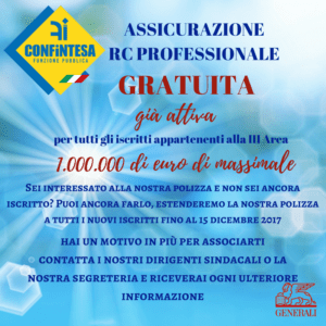 RC PROFESSIONALE GRATUITA scadenza differita dal 15 al 27 dicembre 2017