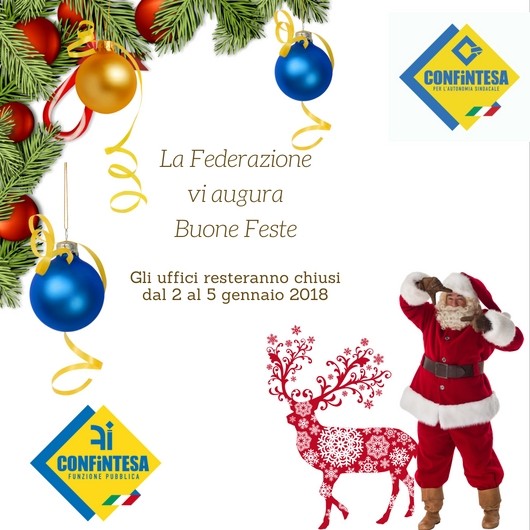 AUGURI E CHIUSURA UFFICI